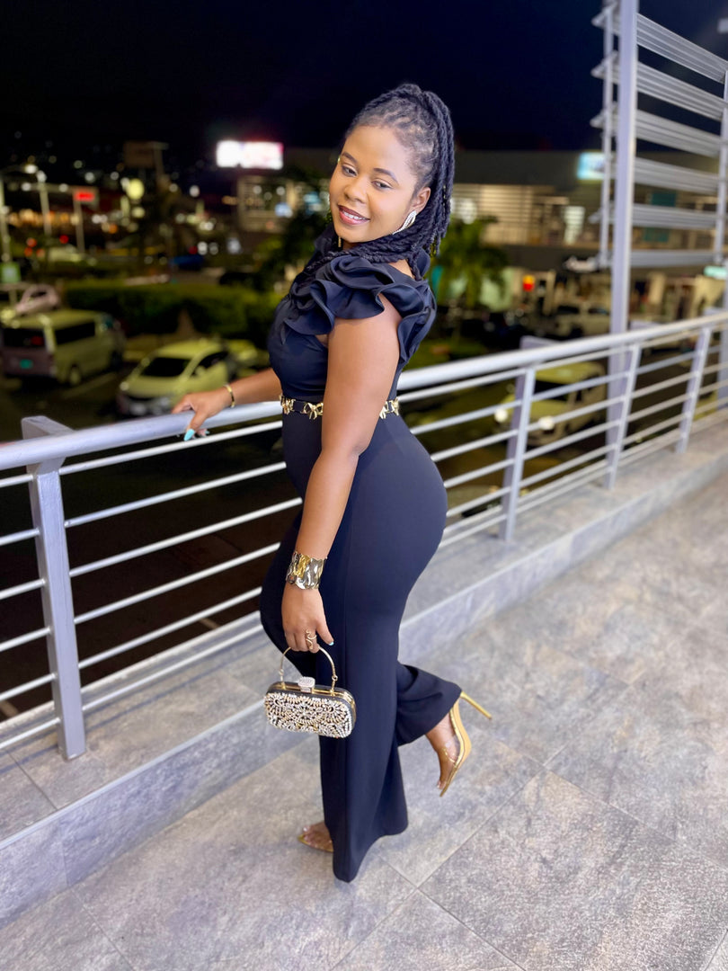 Sosha Ruffle Top Jumpsuit