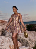 Miah Square Neck Dress