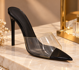 Laurent-3 PU Black Heels