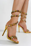 Helia Multicolor Strappy Heels