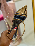 Laucia-38 Bronze Strap Heels