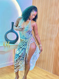 Wildlife Leopard Swimsuit+Cover Up