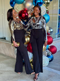 Aurelie Sequin Top Jumpsuit