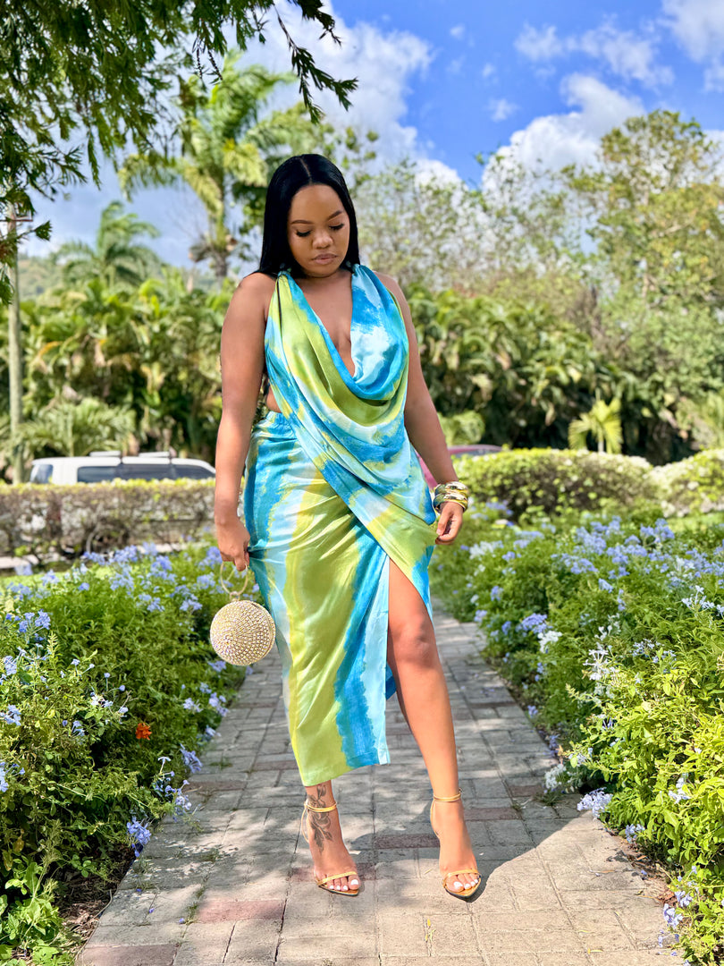 Nivea Tiedye Midi Cowl Dress