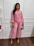 Bali Shirring Pants Set