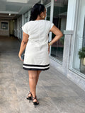 Glacia Linen Stripe Dress
