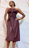 Taisha Strapless Ruched Dress