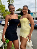 Cyfia Pearl Mesh Bodycon Dress