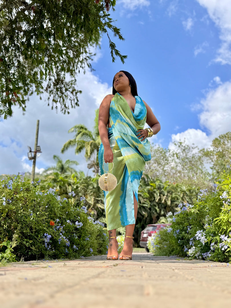Nivea Tiedye Midi Cowl Dress