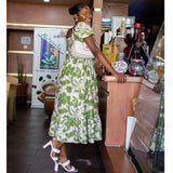 Regia Smocked Top Midi Dress