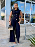 Rich Ladies Collared Jumpsuit