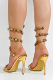 Helia Multicolor Strappy Heels
