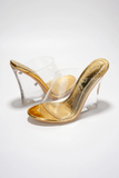 Gold Clear Wedge