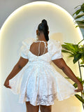 Little Miss Flirty Puff Sleeve Dress