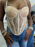 Luxe Noir Corset Top