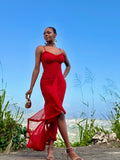Topaz Maxi Ruffle Dress