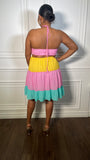 Tyler Color Block Shirred Doll