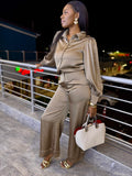 Rush Solid Top And Pants Set