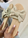 Athena-24 Big Bow Suede Sandals