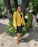 Attentif Hopsack Double Blazer