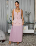 Only Glam Sweater Vest Skirt Set