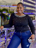 Clean Slate Rhinestone Top