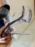 Mafia Clear Top Black Heels