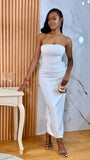 Millicent Pearl Bead Bow Maxi Dress