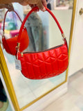 Orange Mini Half Moon Bag
