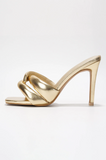 Jordain Gold Twist Heels