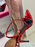 Laucia-38 Red Strap Heels