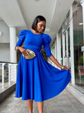 New Liliana Puff Sleeve Midi Dress