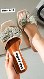 Ribbona Rhinestone Bow Sandal