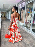 JJ Bustier Floral Pants Set