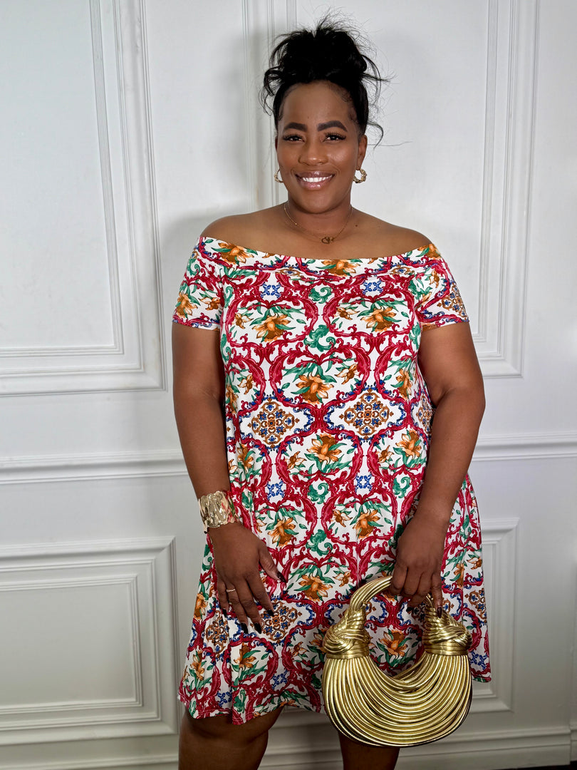 Jasmine Floral Plus Size Summer Dress