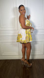 Plumeria Smocked Bubble Mini Dress