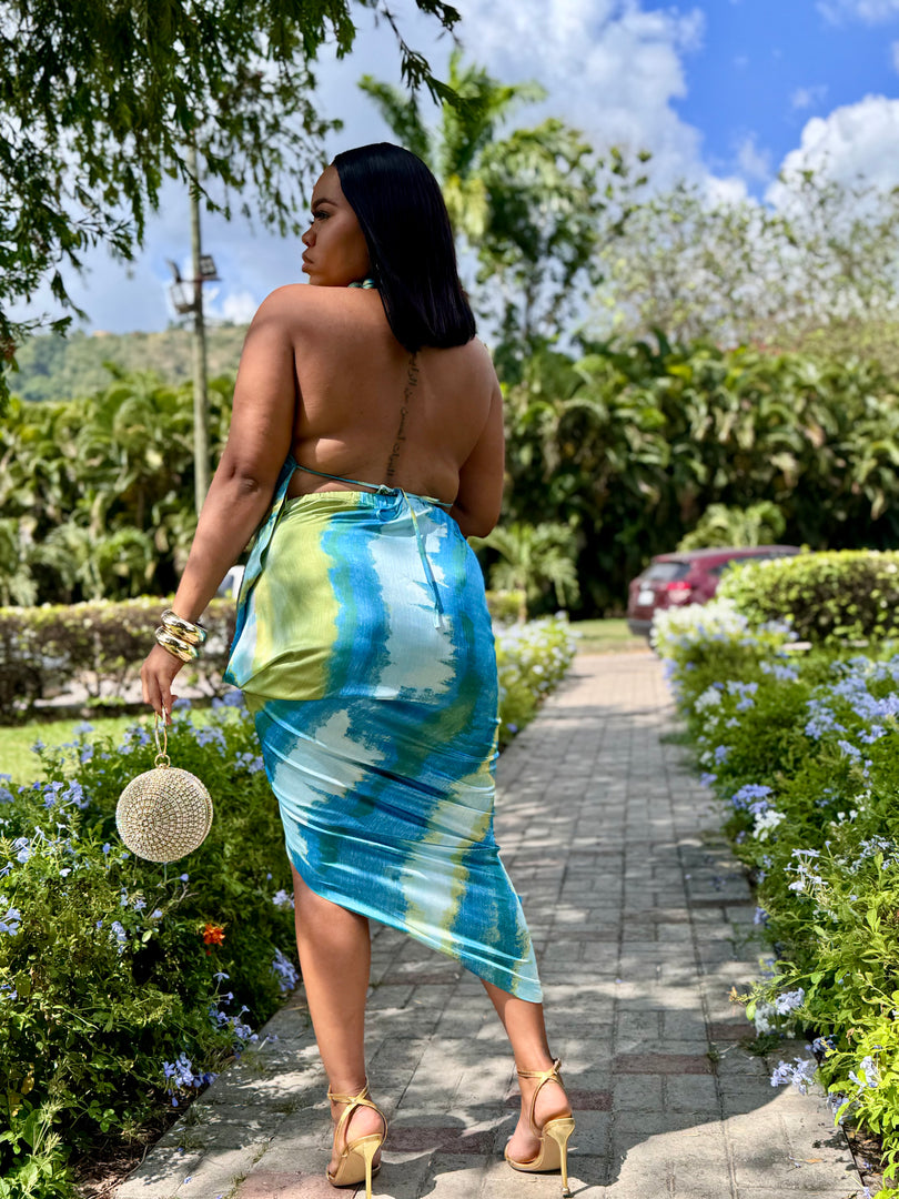 Nivea Tiedye Midi Cowl Dress