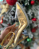 Mada Rhinestone Glass Doll Heel