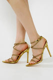 Nettle Rhinestone Strappy Heels
