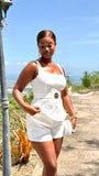 Island Escape Linen Shorts Set