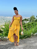 Topaz Maxi Ruffle Dress