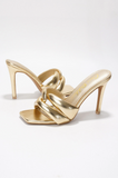 Jordain Gold Twist Heels