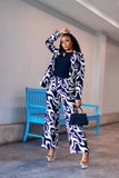 Meera Printed Blazer Set