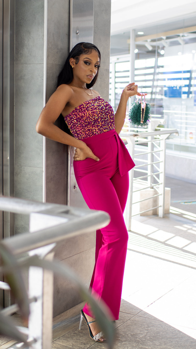 Bagan Sequin Top Jumpsuit