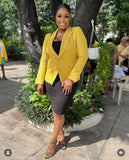 Attentif Hopsack Double Blazer