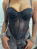 Luxe Noir Corset Top
