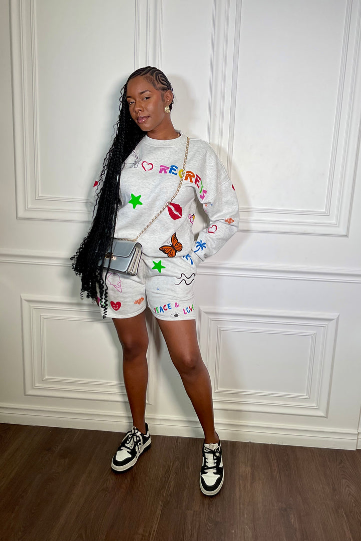 Camzie Lounge Shorts Set