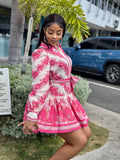 Pink Serenity Floral Dress