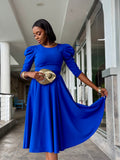 New Liliana Puff Sleeve Midi Dress