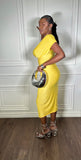 Sunrise V-Neck Midi Dress